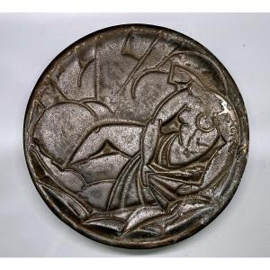 Ceramic Dish - Woman - 20th Century