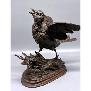 Perdrix par E.P. Delabrierre 1829-1912