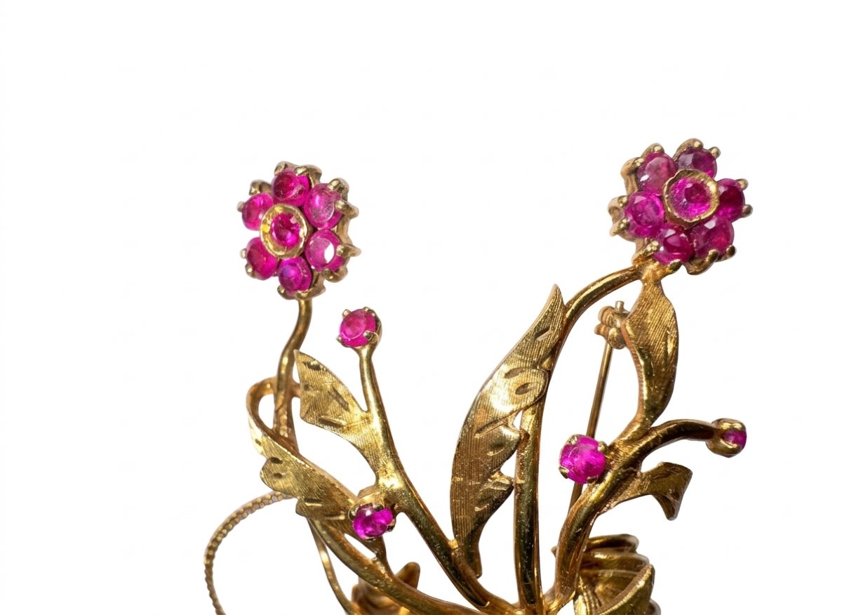18kt Yellow Gold Brooch-photo-1