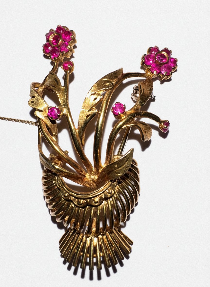 18kt Yellow Gold Brooch