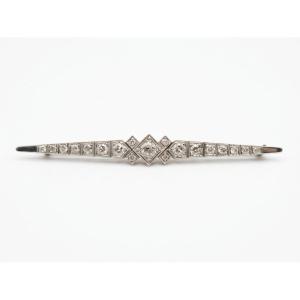 18kt White And Yellow Gold Brooch