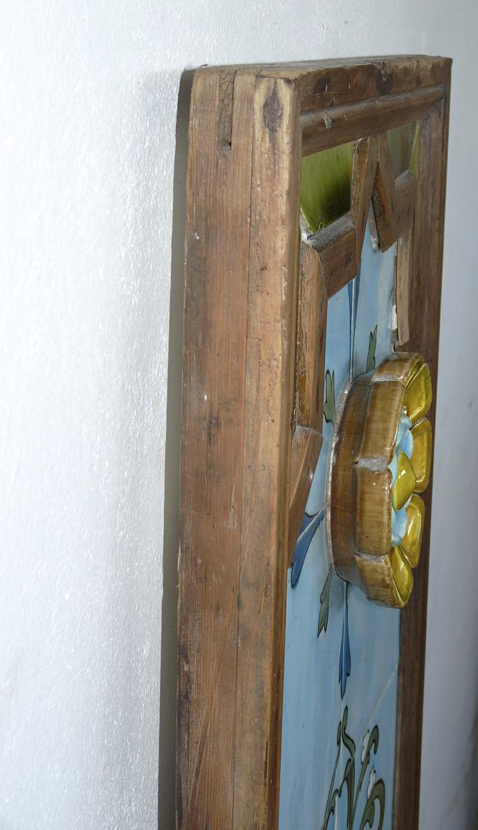 Decorative Panel De Faience Tiles Slip End Nineteenth-photo-4