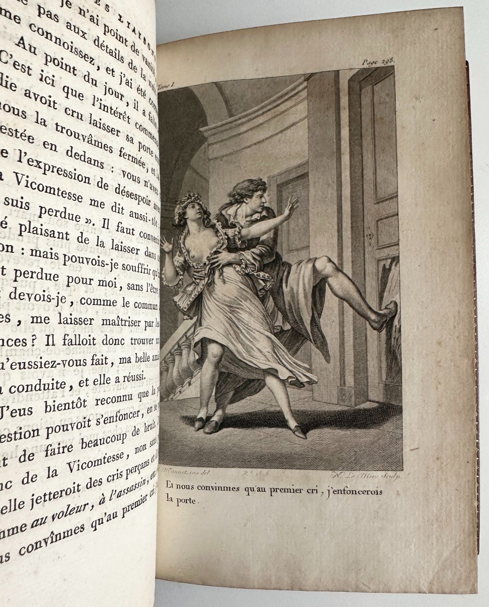 Les Liaisons Dangereuses 1796 Pierre Choderlos De Laclos Reliure Plein Maroquin Signée Gruel-photo-3