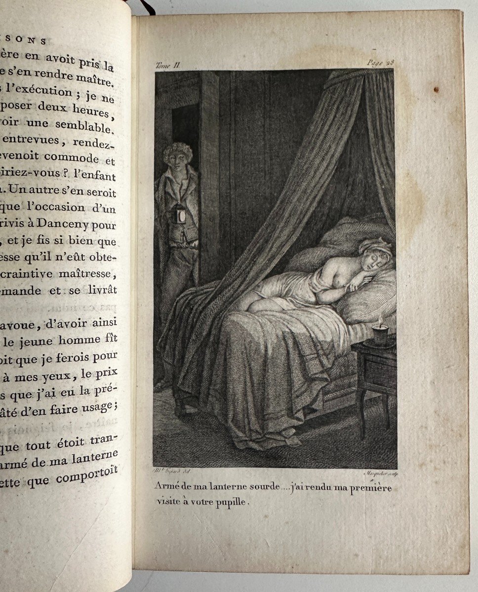 Les Liaisons Dangereuses 1796 Pierre Choderlos De Laclos Reliure Plein Maroquin Signée Gruel-photo-5