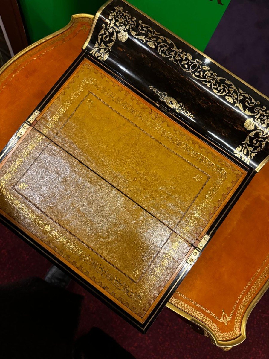 Rare And Valuable Coromandel Wood Writing Case Signed By John Turrill London 19th Century-photo-6
