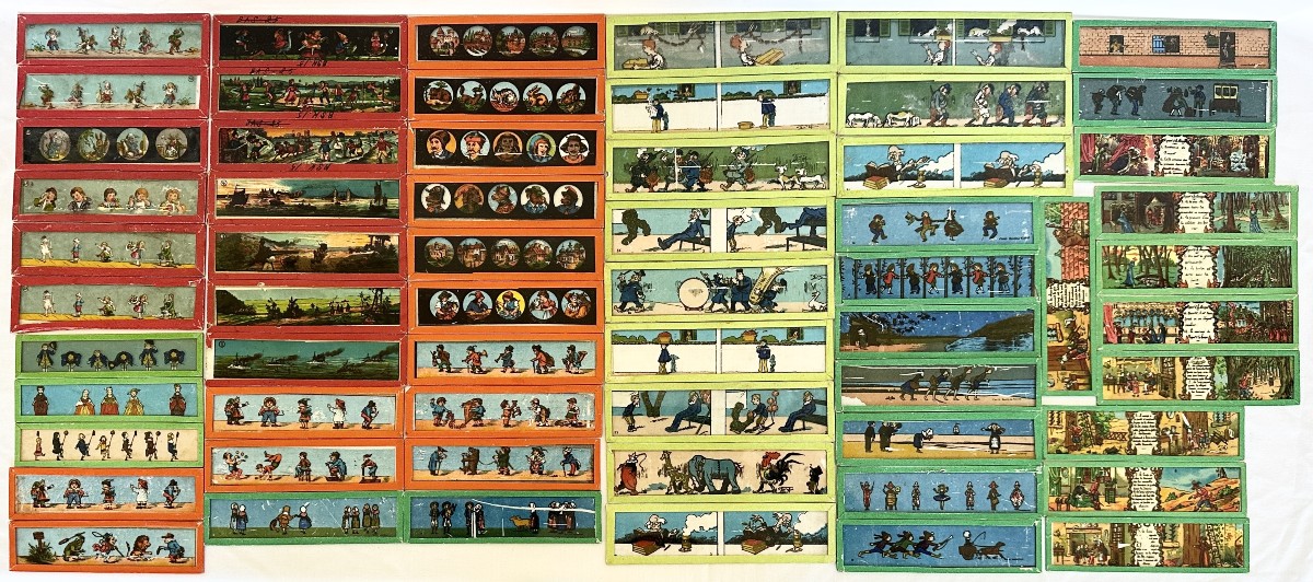 102 Antique Plates For Magic Lantern By Boutet De Monvel, O'galop, Circus Tales Etc.-photo-2