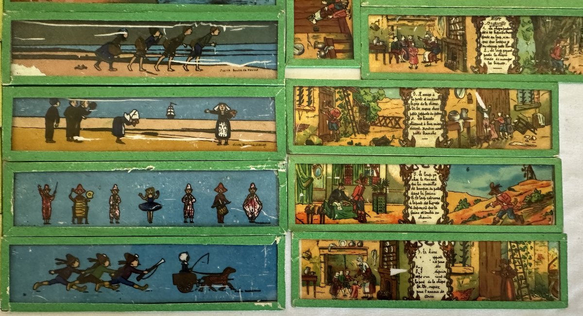 102 Antique Plates For Magic Lantern By Boutet De Monvel, O'galop, Circus Tales Etc.-photo-6