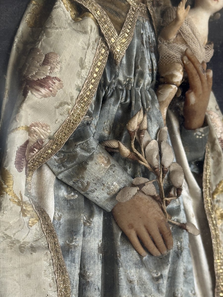 Wax Dressed In Nancy, 18th Century, Attributed To The Guillot Brothers, St. Joseph, Husband Of The Blessed Virgin-photo-4