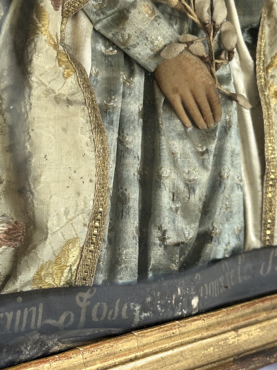 Wax Dressed In Nancy, 18th Century, Attributed To The Guillot Brothers, St. Joseph, Husband Of The Blessed Virgin-photo-5