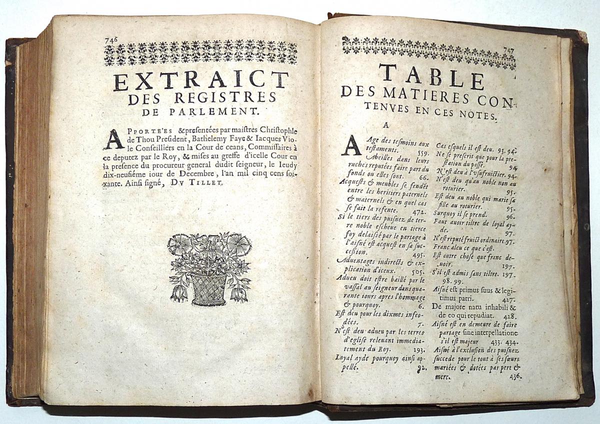 Coustumes Du Duché Et Bailliage De Touraine - éd Orig De 1661- Ex-libris Notaires Royaux Loches-photo-4