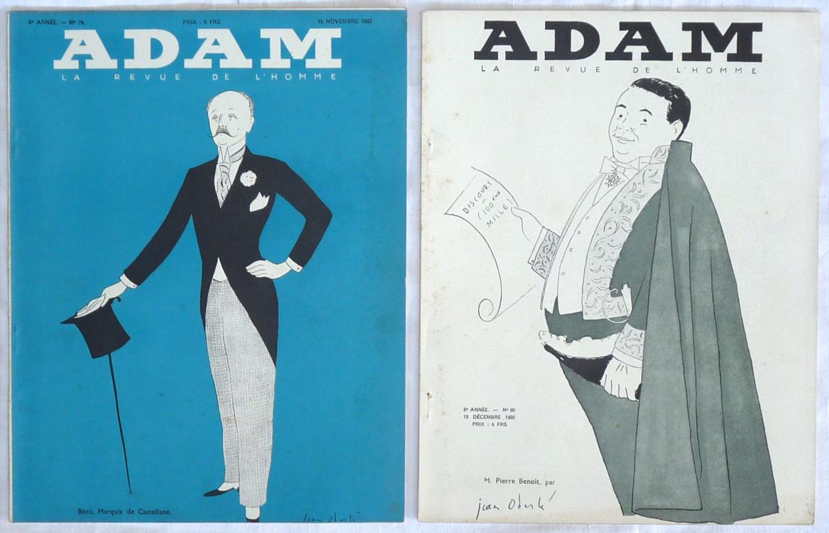 Adam La Revue De l'Homme - 12 Numéros - Année 1932 Complète Du N°69 Au N°80 - Mode Masculine-photo-2