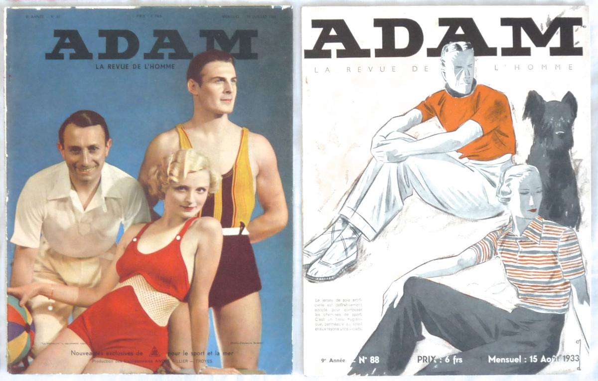 Adam La Revue De l'Homme - 12 Numéros - Année 1933 Complète Du N°81 Au N°92 - Mode Masculine-photo-3