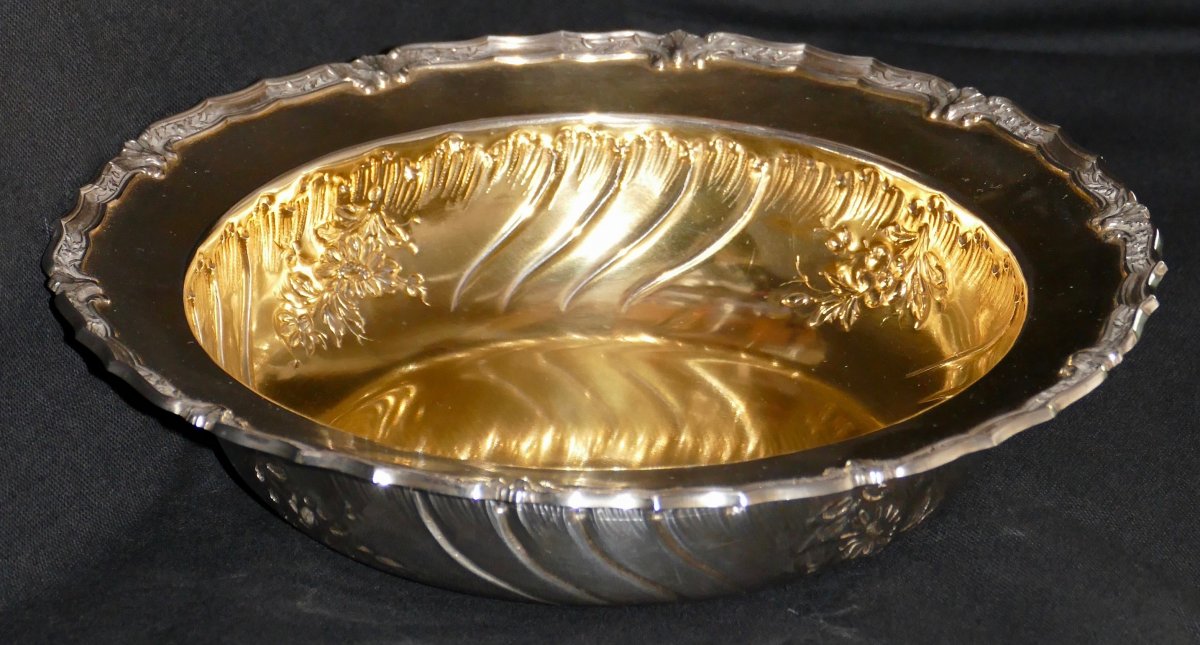 Beautiful Vegetable In Sterling Silver And Vermeil 19th Time With Hallmark In The Minerve 1st Title-photo-1