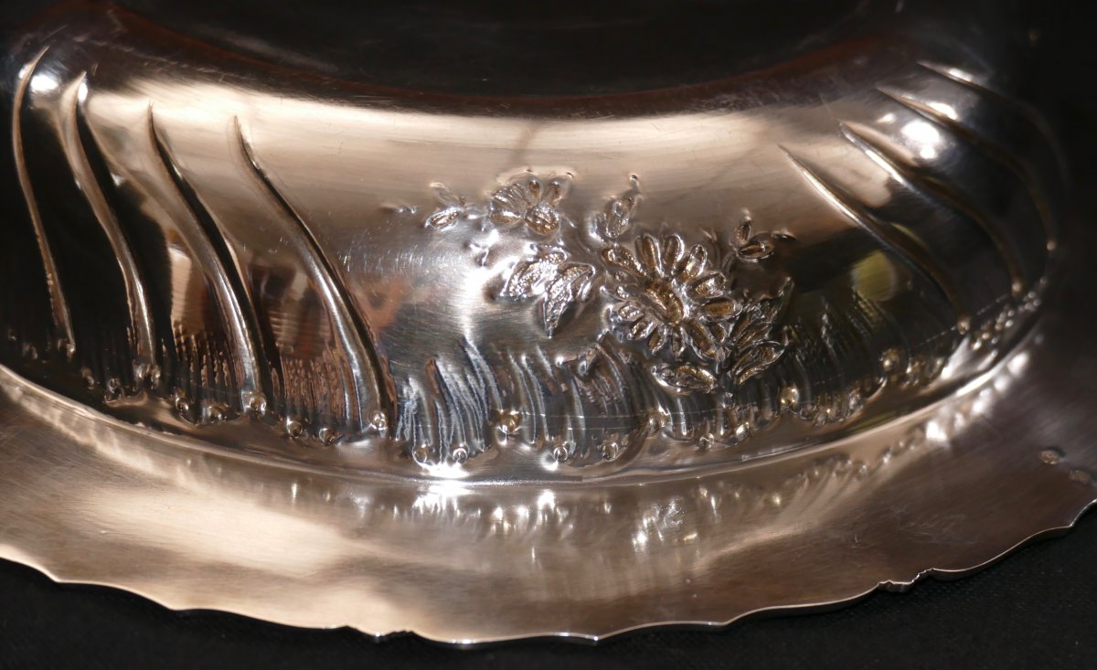 Beautiful Vegetable In Sterling Silver And Vermeil 19th Time With Hallmark In The Minerve 1st Title-photo-2