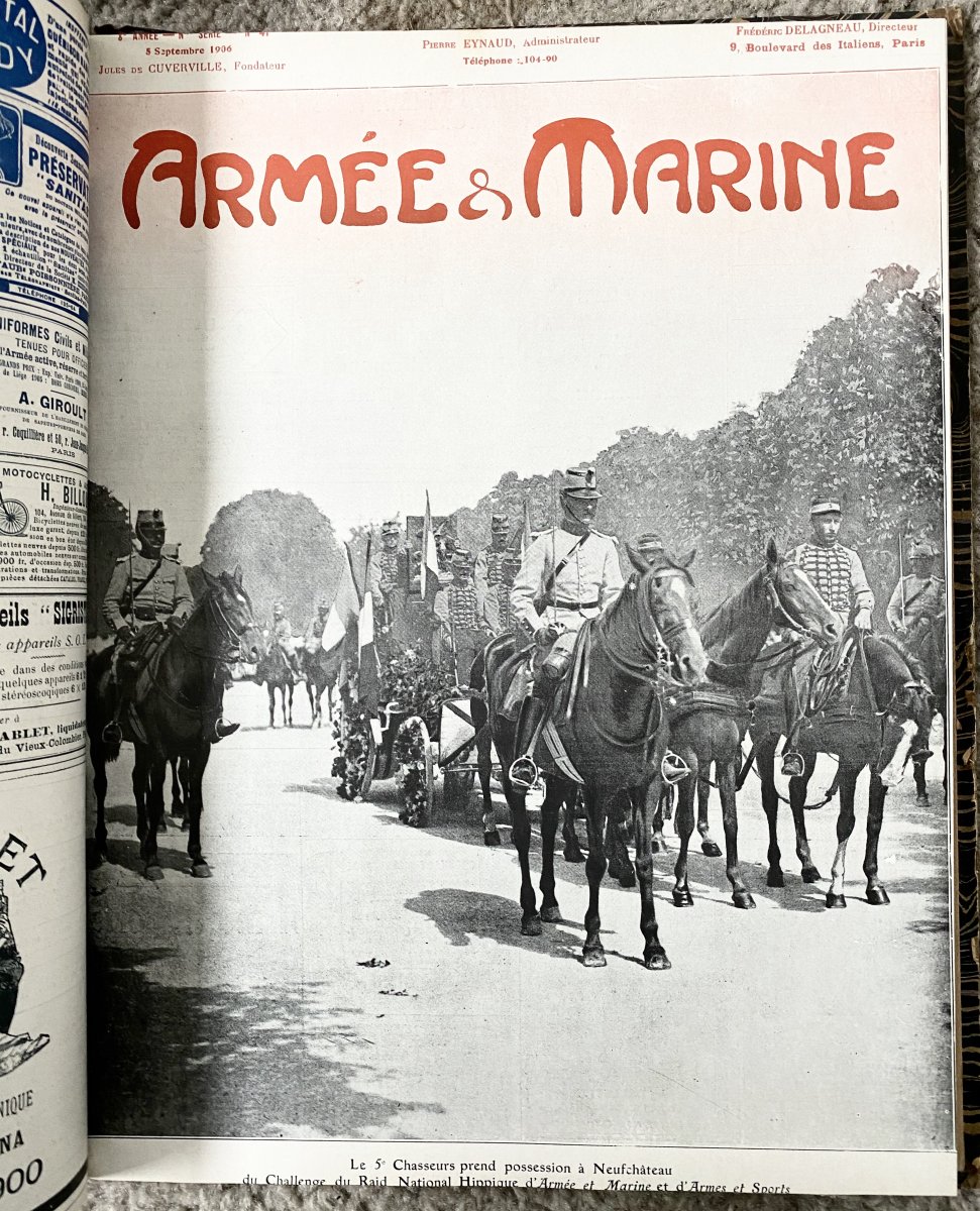 Armée Et Marine Très Rare Ensemble 5 Années Reliées Entre 1902 et 1906  Grosse Documentation-photo-4