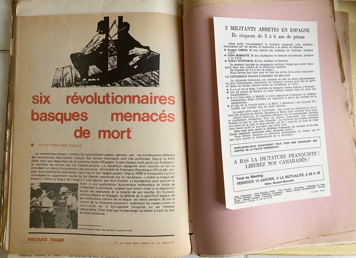 Rarissime Plus De 700 Tracts d'époque Concernant La Période De Mai 68 Et La Guerre Du Vietnam -photo-2