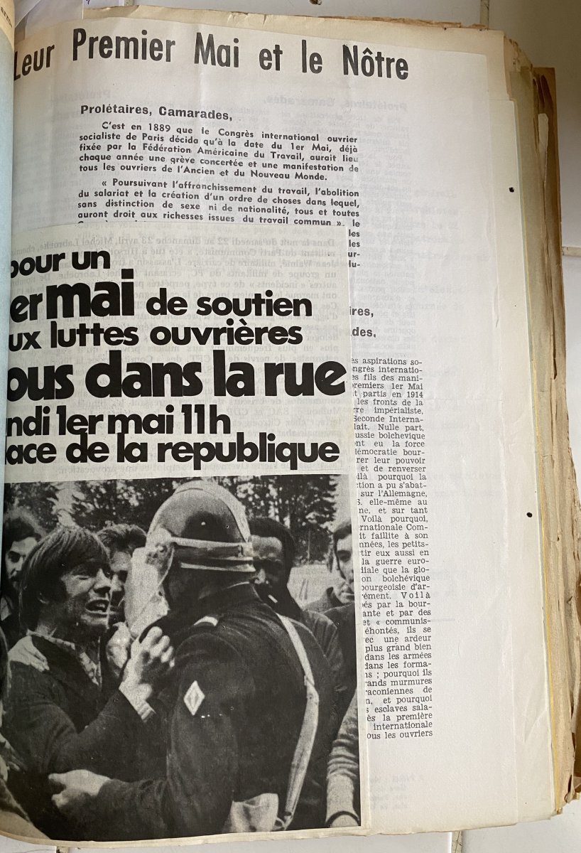 Rarissime Plus De 700 Tracts d'époque Concernant La Période De Mai 68 Et La Guerre Du Vietnam -photo-4