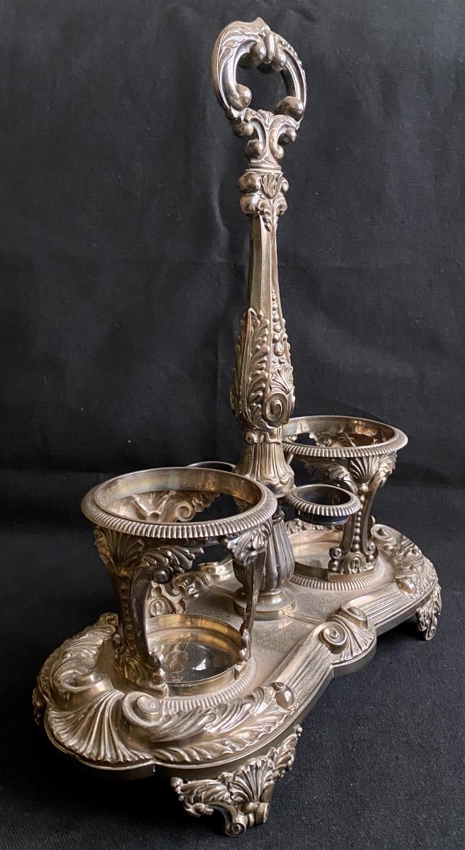 Porte Cruet Vinegar In Sterling Silver Paris Empire Period Hallmarks At The Old Man-photo-2