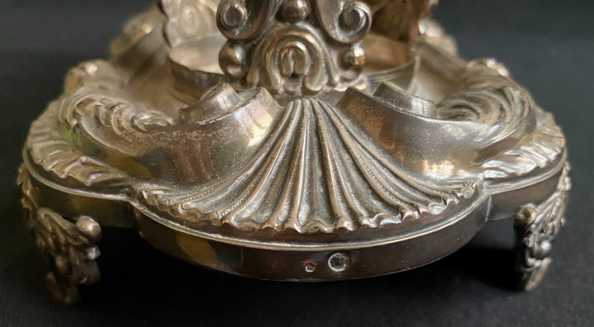 Porte Cruet Vinegar In Sterling Silver Paris Empire Period Hallmarks At The Old Man-photo-2