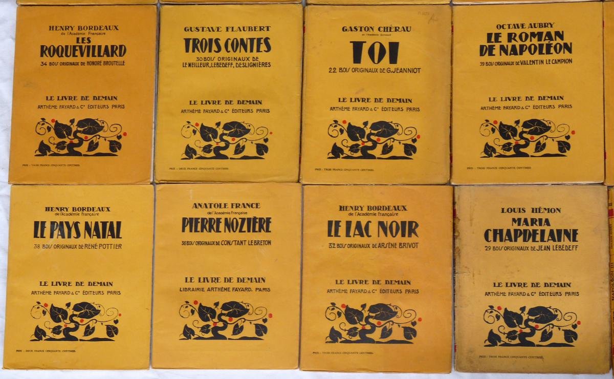 36 Volumes The Book Of Tomorrow Arthème Fayard Editions Original Engravings-photo-2