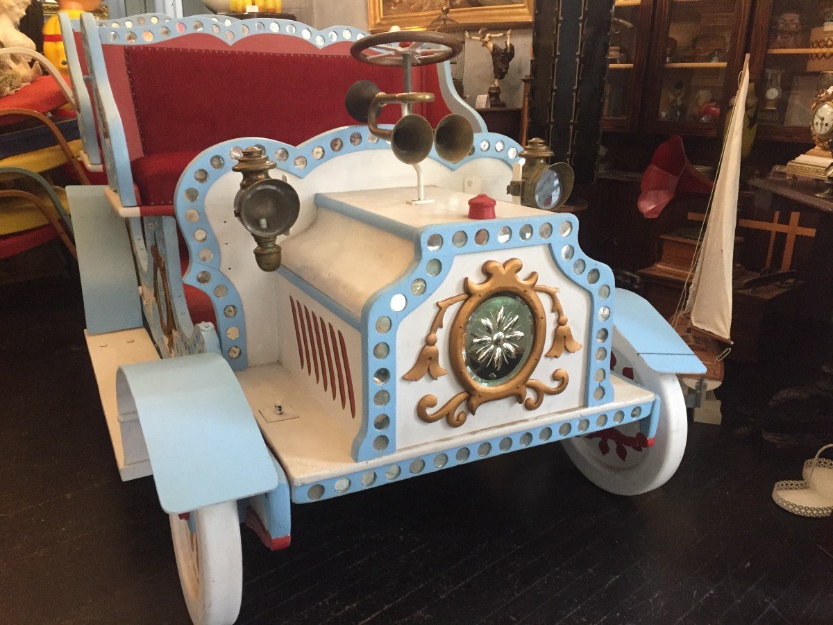 Carousel Car By Alfred Chanvin / Art Forain-photo-3