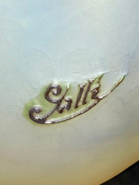 Rare Vase E.gallé Soufflé-moulé-photo-3