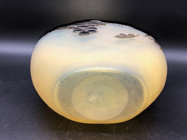 Rare Vase E.gallé Soufflé-moulé-photo-5