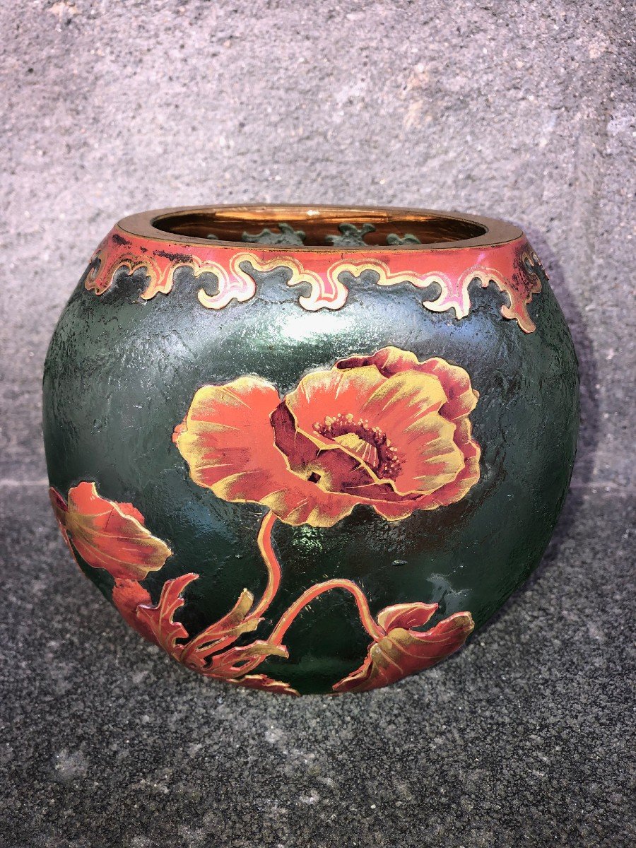 Vase Montjoye .l.c. (legras Et Compagnie).
