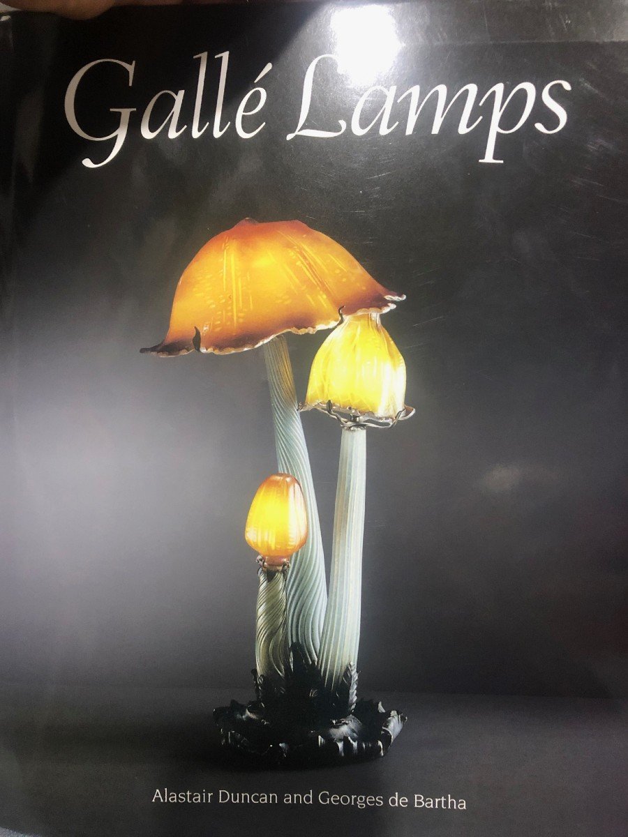 Rare Emile Gallé Mushroom Lamp-photo-7