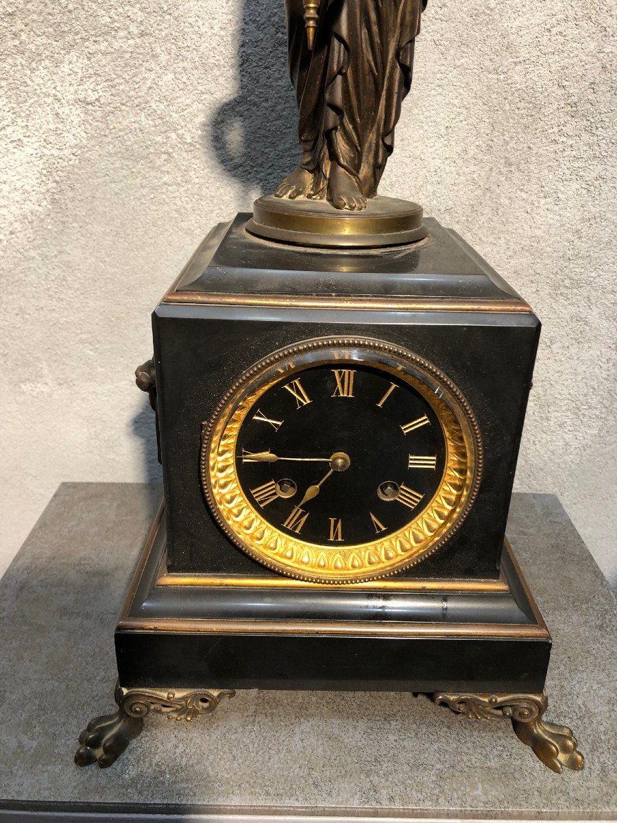 Rare Pendule GUILMET Mystérieuse-photo-3