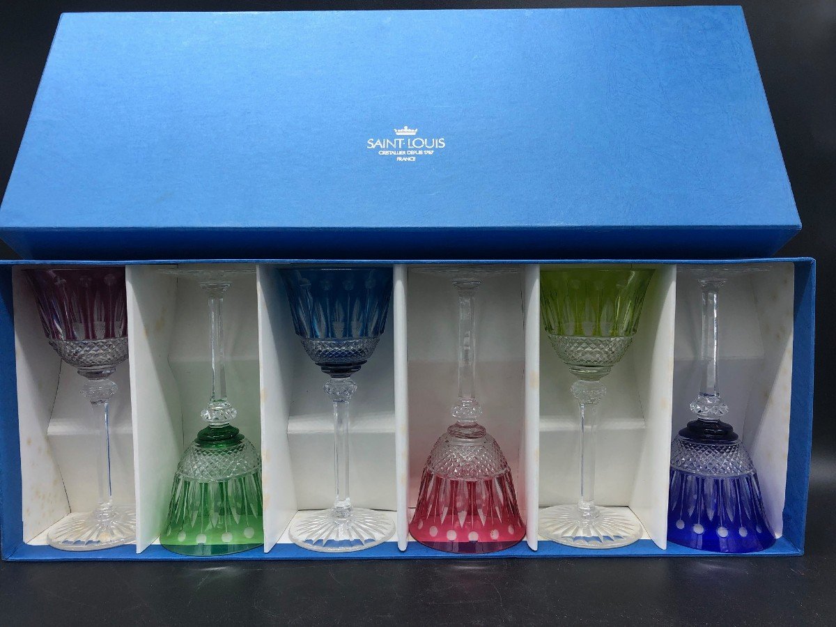 6 Verres Saint Louis Modèle Tommy