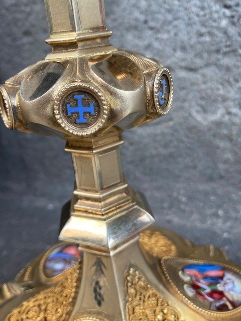  Calice en Argent massif Vermeillé par DEMARQUET frères à Paris-photo-3
