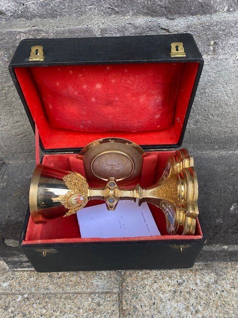  Calice en Argent massif Vermeillé par DEMARQUET frères à Paris