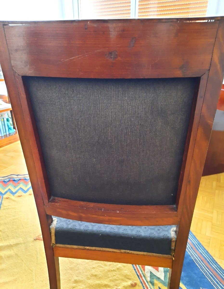 Solid Mahogany Armchair - Consulate Period-photo-2