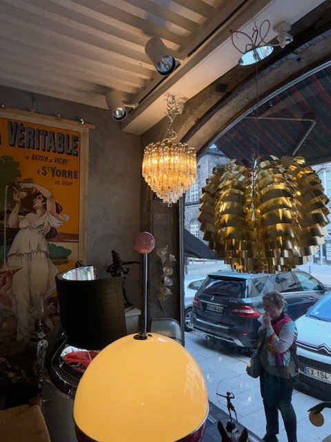 Rare Lustre Ancien Venini En Verre De Murano 1970-photo-6