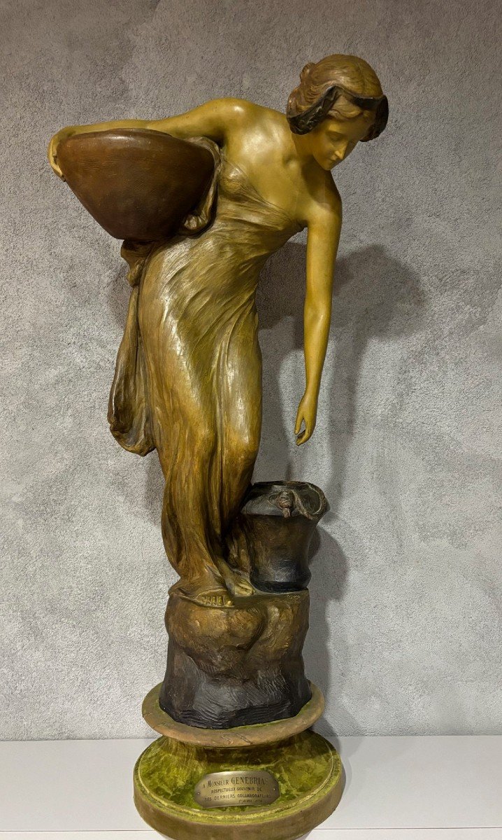 Friedrich Goldscheider (1845-1897) Terracotta “tenderness”-photo-2