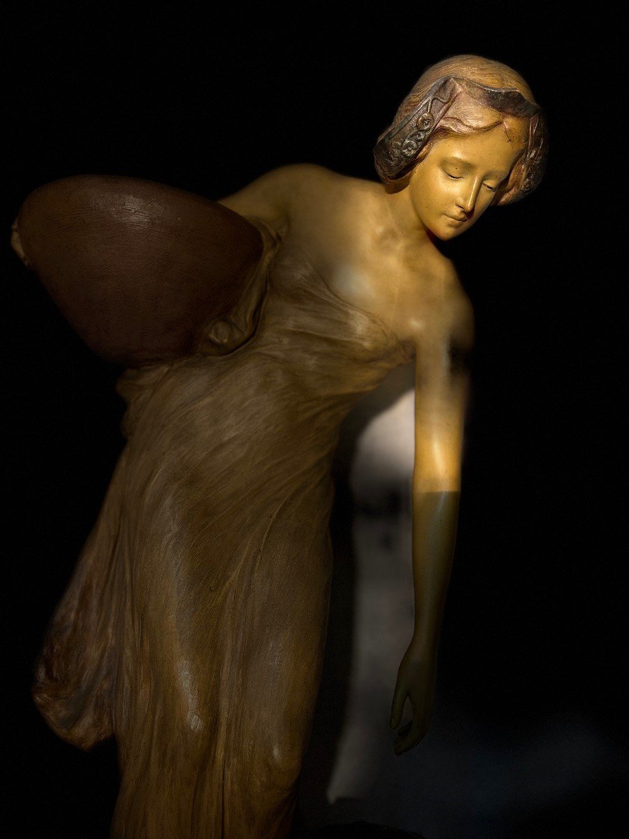 Friedrich Goldscheider (1845-1897) Terracotta “tenderness”-photo-4