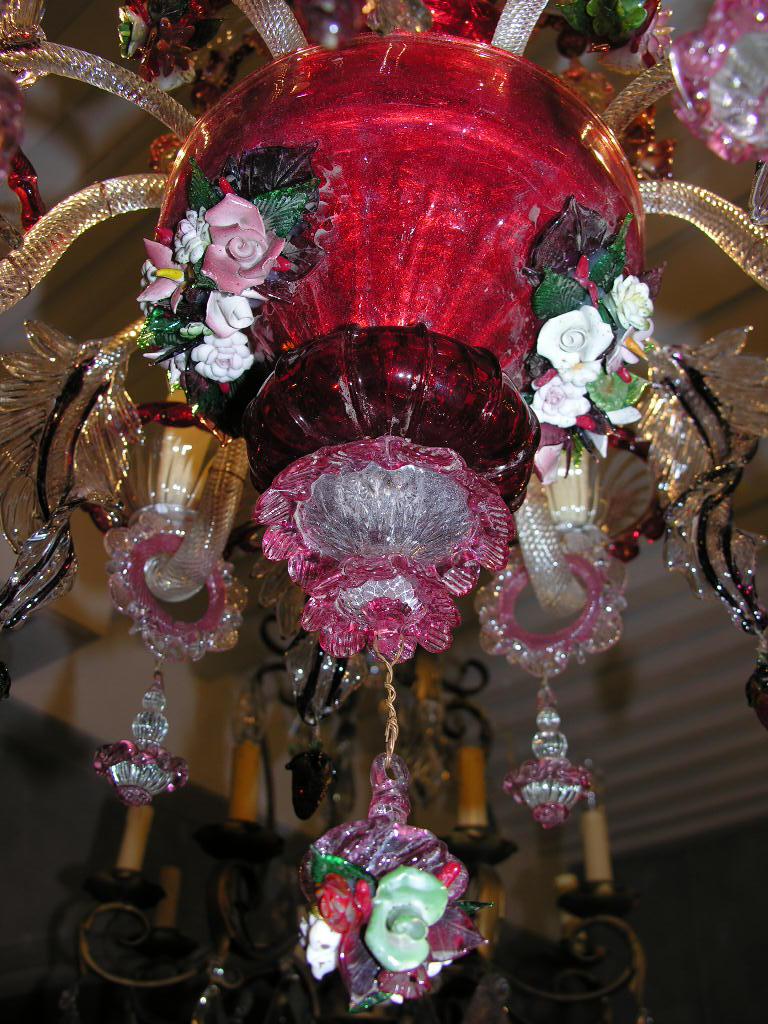 Stunning Murano Chandelier In Perfect Condition And Completely Revised, 6 Branches-photo-4