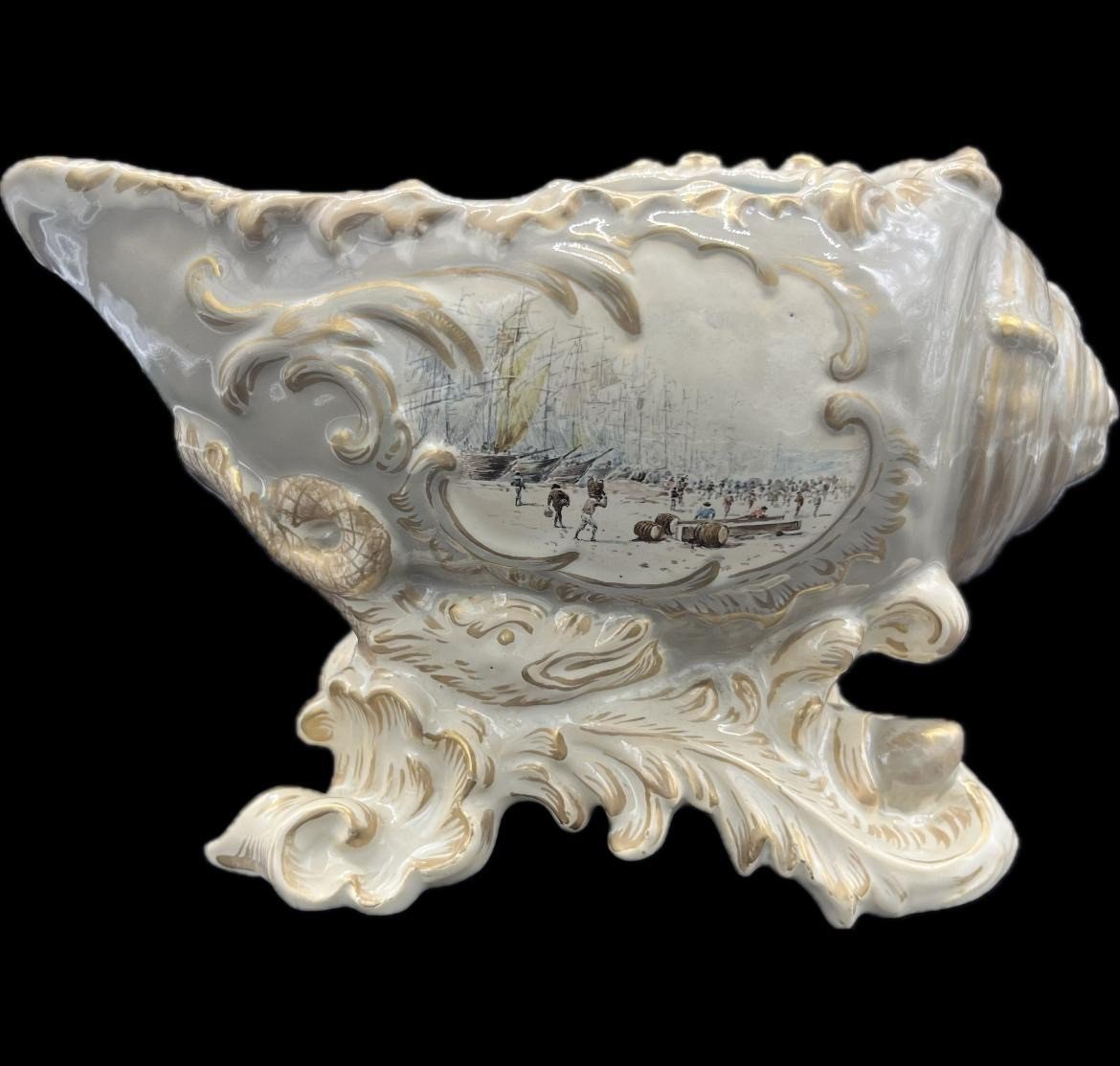Rare Céramique Coquillage Emile Gallé