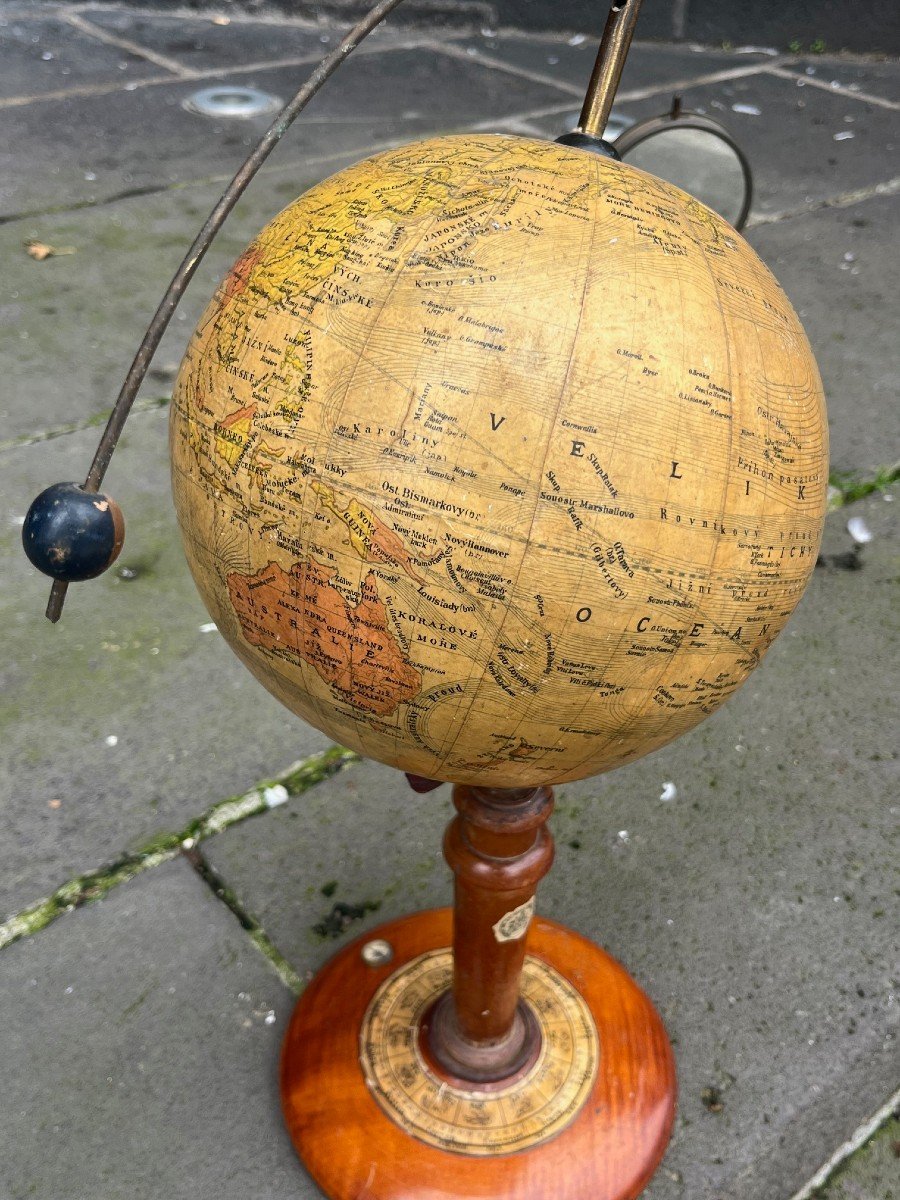 Old Terrestrial Globe/tellurium Planetarium-photo-3