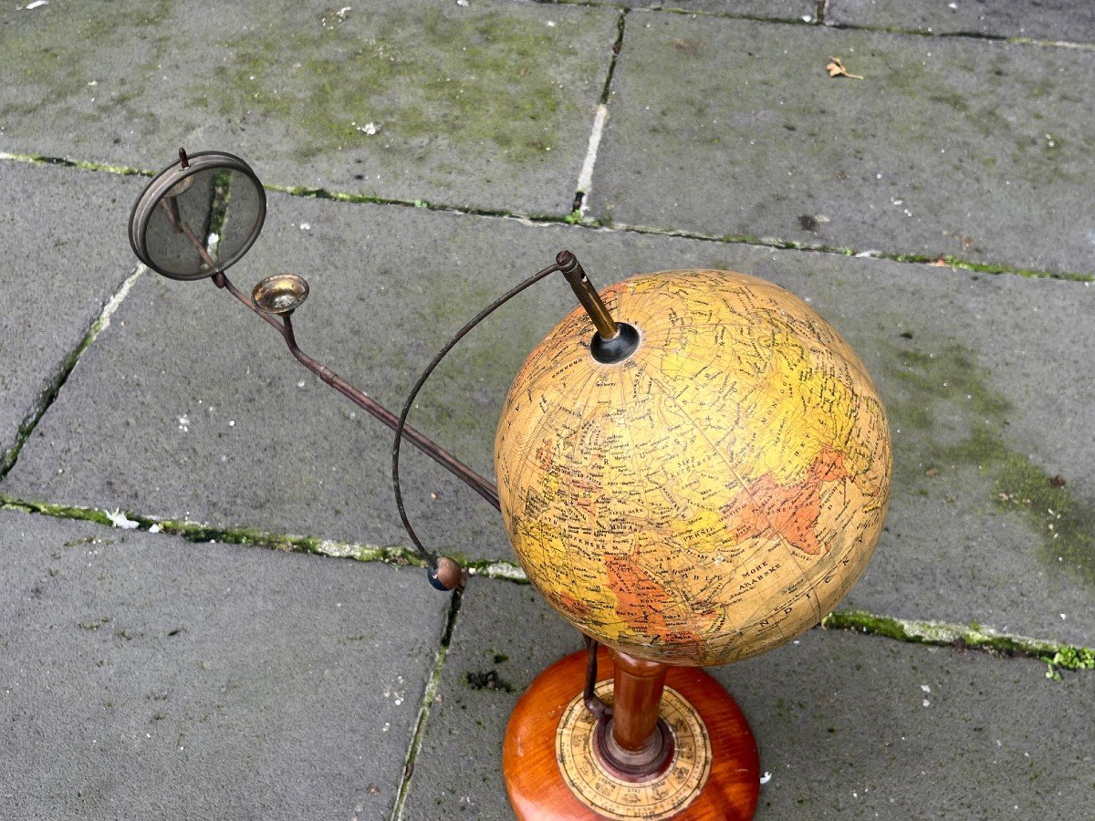 Old Terrestrial Globe/tellurium Planetarium-photo-7