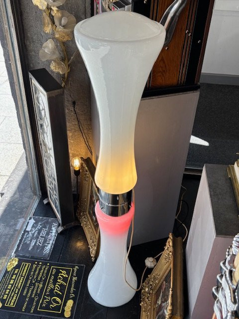 Grande lampe de CARLO NASON pour Mazzega 1970 's verre soufflé Murano-photo-4