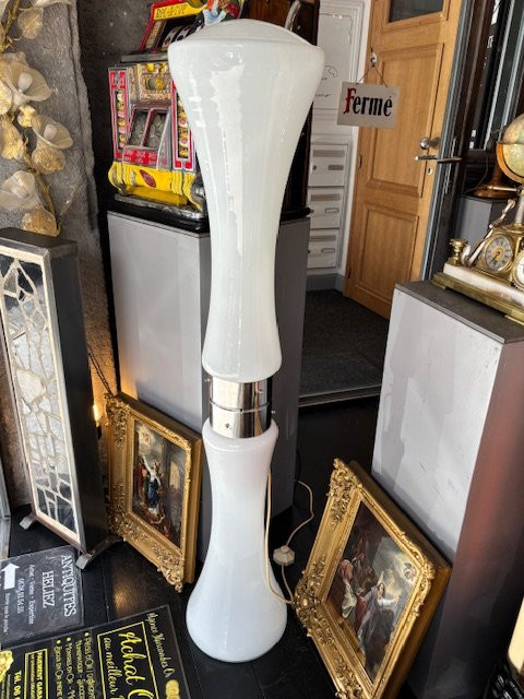 Grande lampe de CARLO NASON pour Mazzega 1970 's verre soufflé Murano-photo-6