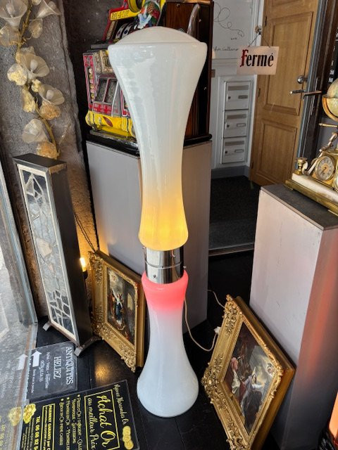 Grande lampe de CARLO NASON pour Mazzega 1970 's verre soufflé Murano-photo-8
