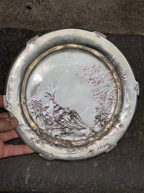 Coupe argent massif Eugêne Coupri (1839-1918)-photo-4