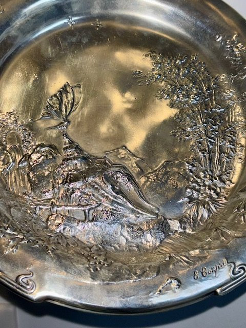 Coupe argent massif Eugêne Coupri (1839-1918)-photo-2