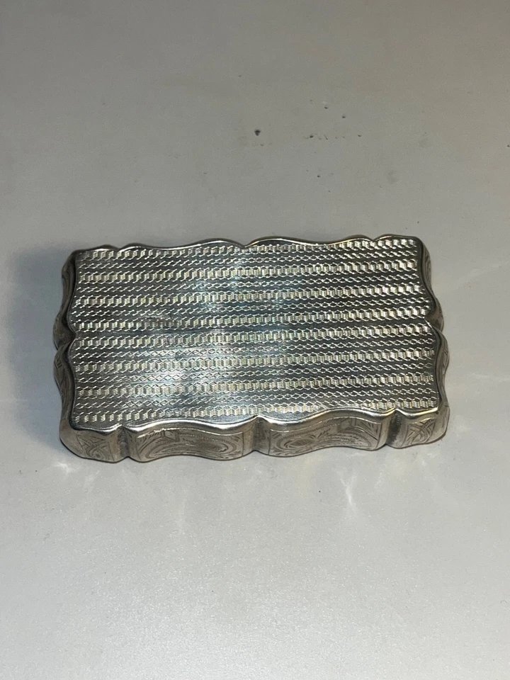 Silver Snuff Box With Minerve 1st Title Hallmark.-photo-2