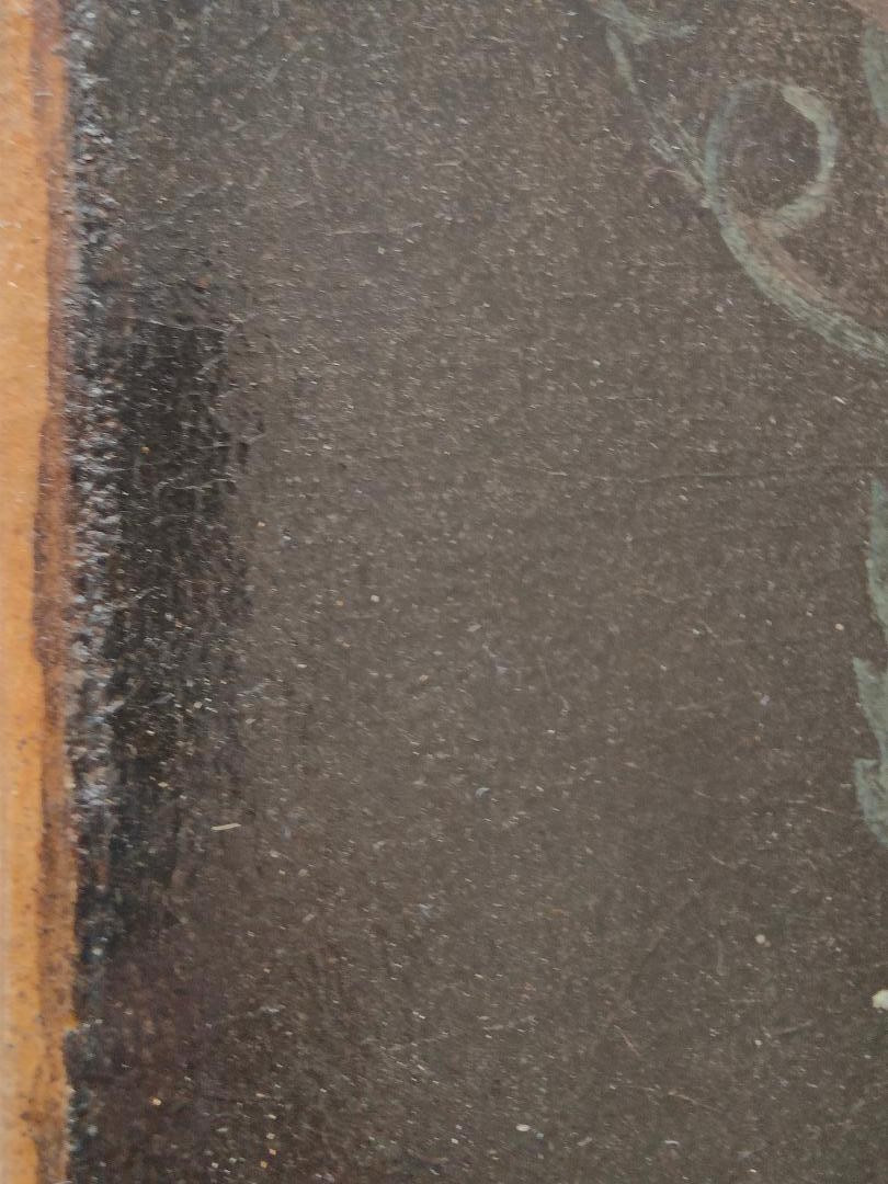 Nature morte  Guirlande de Raisins XVIIIème  Huile sur toile-photo-5