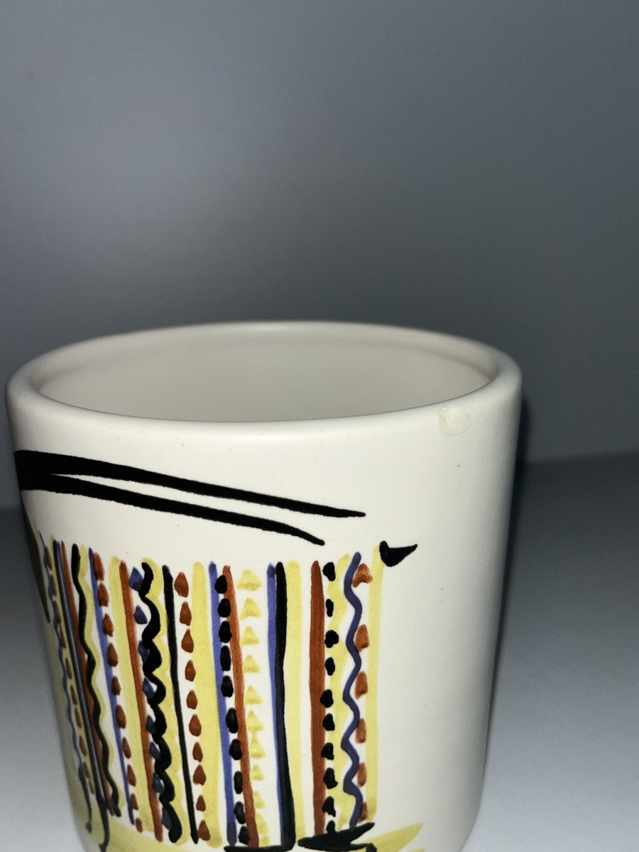 Pot à café vintage Roger Capron avec couvercle H : 24 cm-photo-7