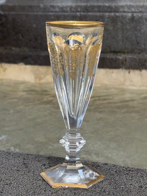 Harcourt Empire Champagne Flute In Baccarat Crystal. Height: 17.5 Cm